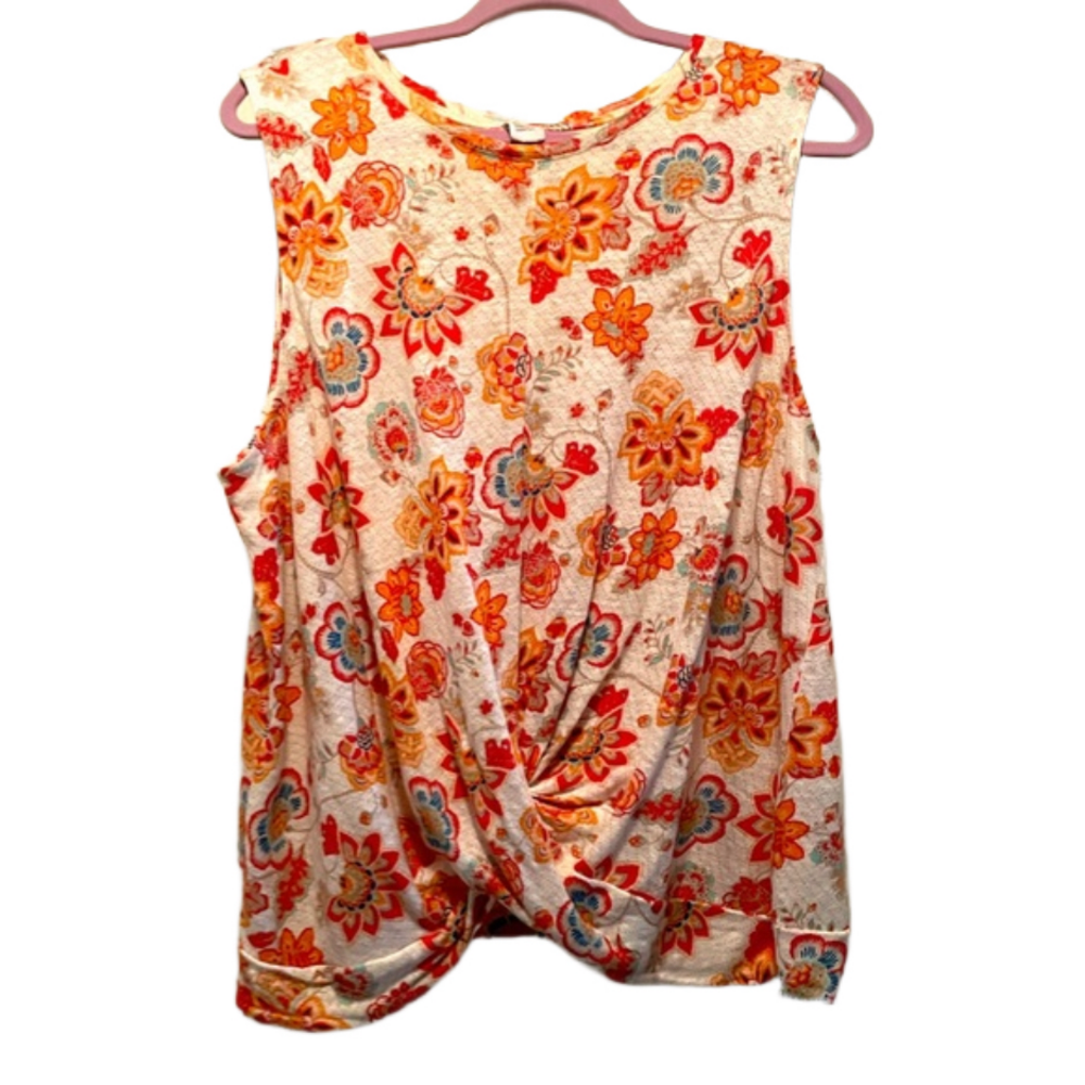 J Jill twist front top